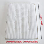 White Dollhouse Mattress - EXTRA LONG